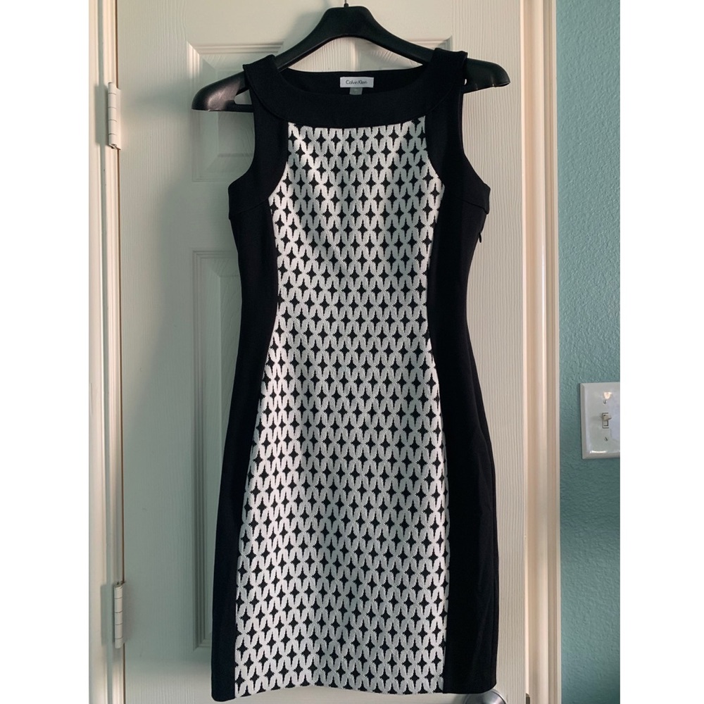 Black and White Calvin Klein Dress